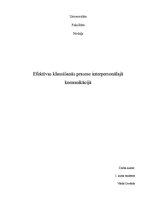 Referāts 'Efektīvas klausīšanās prasme interpersonālajā komunikācijā', 1.