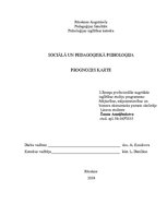Referāts 'Sociālā un pedagoģiskā psiholoģija', 1.
