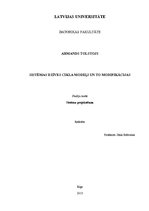 Referāts 'Sistēmas dzīves cikļu modeļi un to apraksts', 1.