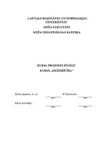 Referāts 'Kursa projekts studiju kursā „Mežierīcība”', 1.