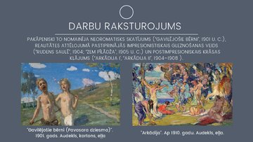 Prezentācija 'Tēlotājmāksla 19.gadsimtā Latvijā. Janis Rozentāls', 9.