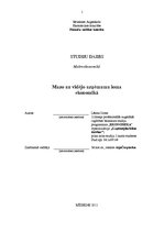 Referāts 'Mazo un vidējo uzņēmumu loma ekonomikā', 1.