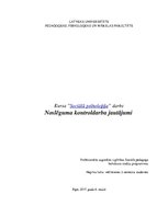 Konspekts 'Sociālā psiholoģija', 1.