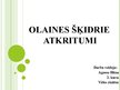 Prezentācija 'Olaines šķidrie atkritumi', 1.