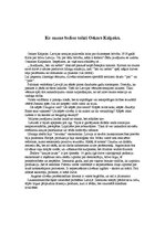 Eseja 'Ko mums šodien teiktu Oskars Kalpaks', 1.