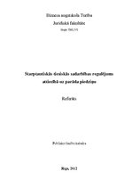 Referāts 'Starptautiskās tiesiskās sadarbības regulējums attiecībā uz parāda piedziņu', 1.