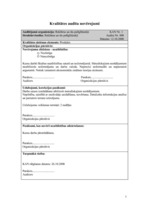 Paraugs 'Kvalitātes audits kursa darbam "Reklāma un tās palīglīdzekļi"', 7.