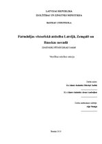 Referāts 'Farmācijas vēsturiskā attīstība Latvijā, Zemgalē un Bauskas novadā', 1.
