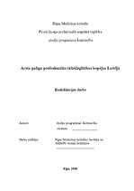 Referāts 'Ārsta palīgu profesionālās tālākizglītības iespējas Latvijā', 1.