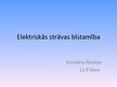 Prezentācija 'Elektriskās strāvas bīstamība', 1.
