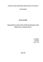 Referāts 'Īpašvārdu tulkošana un atveide J.K.Roulingas romānā "Harijs Poters"', 1.
