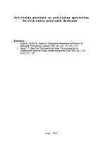 Konspekts 'Politiskās partijas un politiskās apvienības kā cita balss politiskā diskursā', 1.