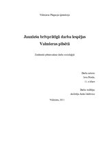 Referāts 'Jauniešu brīvprātīgā darba iespējas Valmieras pilsētā', 1.