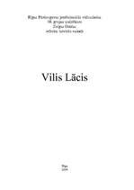 Referāts 'Vilis Lācis', 1.