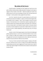 Eseja 'My Vision of Future', 1.