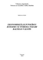 Diplomdarbs 'Ekonomiskās lejupslīdes ietekme uz tūrisma nozari Baltijas valstīs', 1.