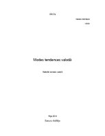 Referāts 'Modes tendences valodā', 1.