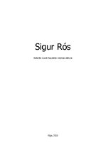 Referāts 'Mūzikas grupa "Sigur Ros"', 1.