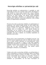 Eseja 'Personīgās attīstības un pašrealizācijas ceļš', 1.