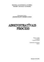 Konspekts 'Administratīvais process', 1.