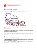 Konspekts 'Cell Membrane Transport', 1.