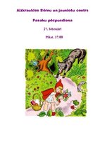 Paraugs 'Scenārijs pasākumam "Pasaku pēcpusdiena"', 1.