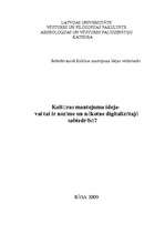 Referāts 'Kultūras mantojuma ideja', 1.