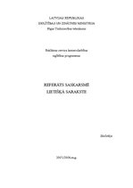 Referāts 'Lietišķā sarakste', 1.