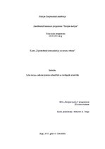 Referāts 'Laba sarunu vešanas prasme sabiedrībā un lietišķajās attiecībās', 1.