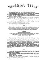 Eseja 'Meklējot Tilli', 1.