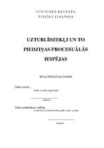 Diplomdarbs 'Uzturlīdzekļi un to piedziņas procesuālās iespējas', 1.