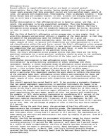 Eseja 'Affirmative Action', 1.