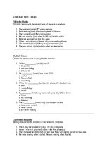 Paraugs 'Grammar Test: Tenses', 1.