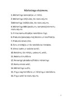 Konspekts 'Mārketinga eksāmens', 1.