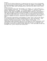 Eseja '"Pornography: Not A Moral Issue"', 1.