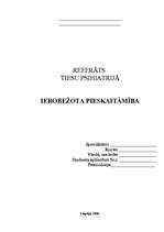 Referāts 'Ierobežota pieskaitāmība', 1.