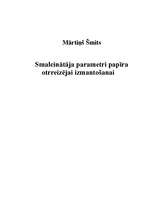 Referāts 'Smalcinātāja parametri otrreizējai papīra izmantošanai', 1.