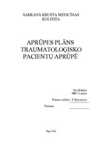 Prakses atskaite 'Aprūpes plāns traumatoloģijā', 1.