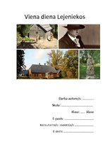 Eseja 'Viena diena "Lejeniekos"', 1.