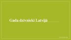 Prezentācija 'Gada dzīvnieki Latvijā', 1.