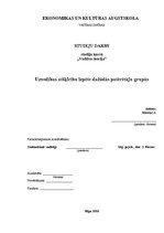 Diplomdarbs 'Uzvedības atšķirību izpēte dažādās patērētāju grupās', 1.