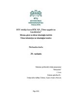 Referāts 'Pārbaudes darbs Ūdens un kanalizācija', 1.