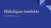 Prezentācija 'Mākslīgais intelekts', 1.