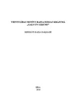 Referāts 'Vientulības motīvs Raiņa dzejas krājumā "Gals un sākums"', 1.
