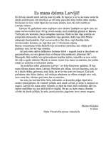 Eseja 'Es un mana dzimtā Latvija', 1.