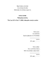 Referāts 'Videospēļu attīstība; "The Last Of Us Part 2" videospēles naratīva analīze', 1.