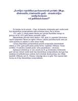 Eseja 'Latvijas Republikas parlamentārais periods', 1.