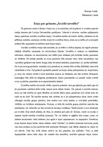 Eseja 'Eseja par grāmatu "Sociālā uzvedība"', 1.