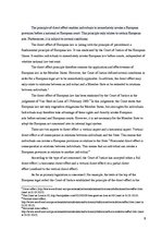 Eseja 'The Direct Effect of European Union Law', 2.