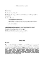 Konspekts 'Plāns audzināšanas stundai', 1.